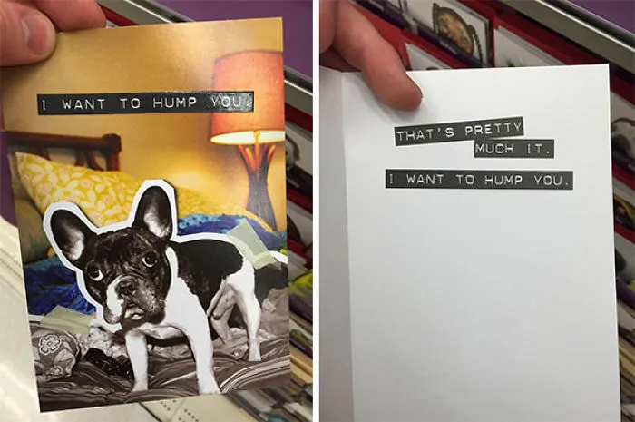 Was Looking For A Valentine's Day Card. Found The Perfect Card That Expressed My True Emotions
