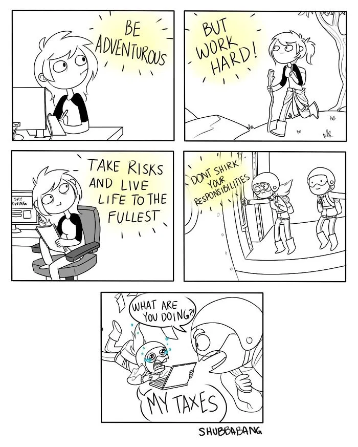 58 Hilarious Comics By Shubbabang Who Quit Her Job In Retail And Now Struggles With Adulting