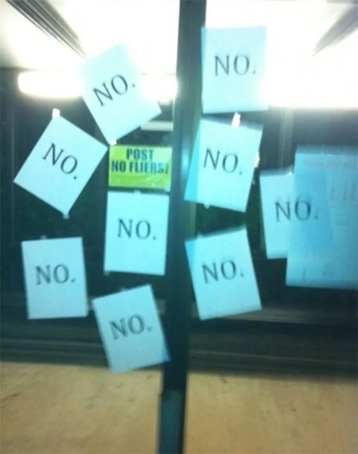 Post No Flyers