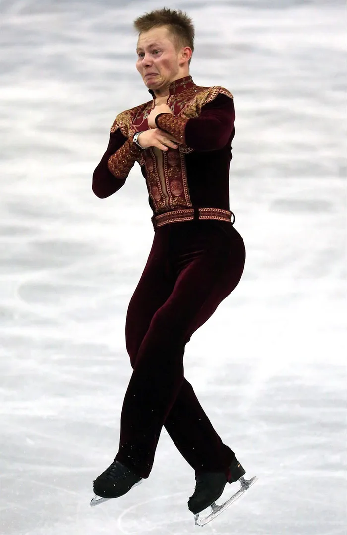 10+ Divertidas caras de patinadores olímpicos que muestran por qué no se deberían permitir cámaras en algunos deportes