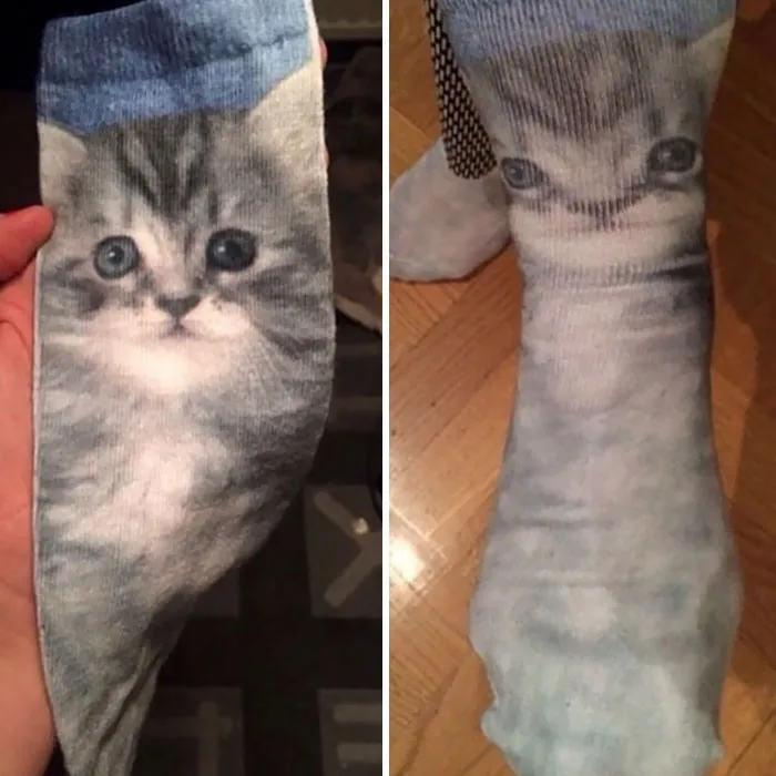 Me encantaban mis calcetines nuevos, hasta que me los puse