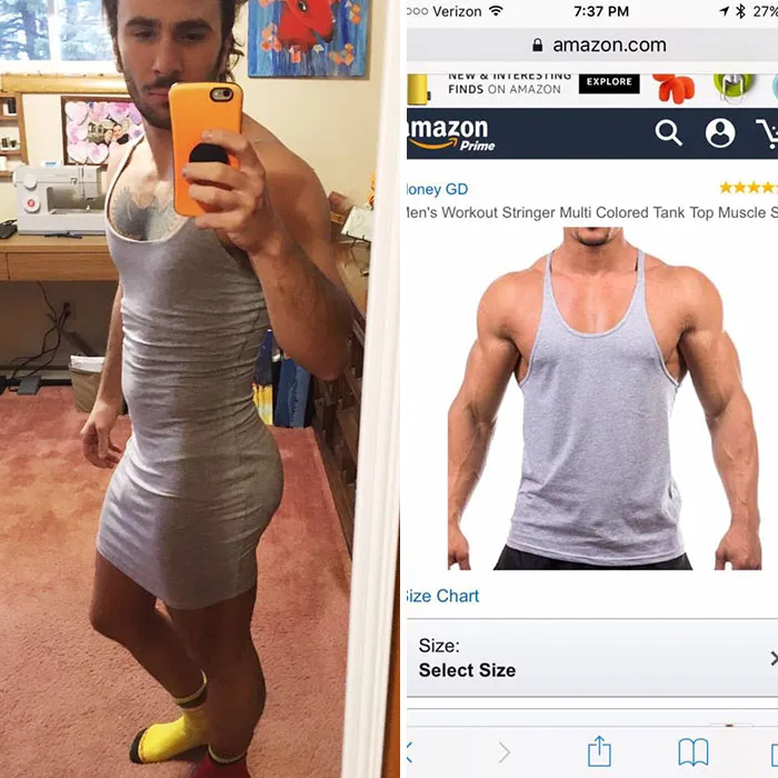 I Got This Tank Top On Amazon And They Sent Me A Dress. On The Plus Side It Does Make My Ass Look Great