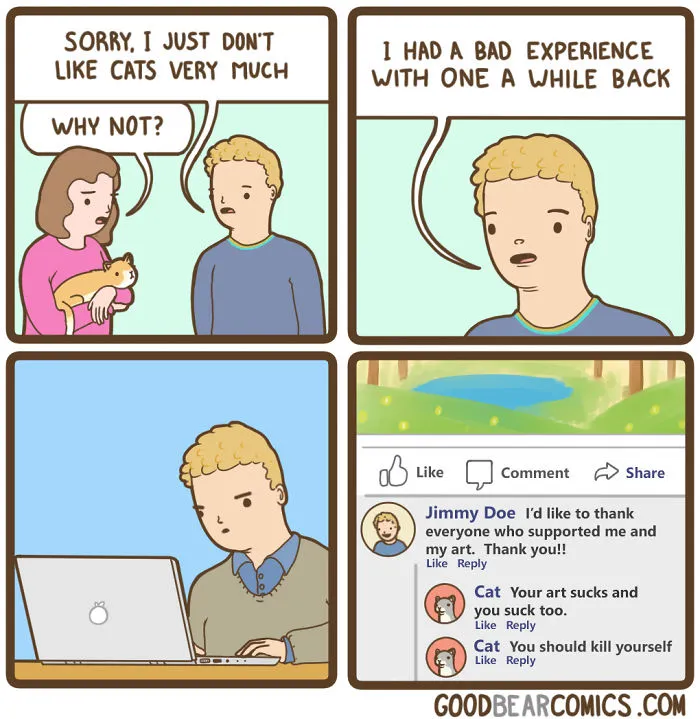 56 Brutally Hilarious 'Good Bear Comics' For People Who Like Dark Humor