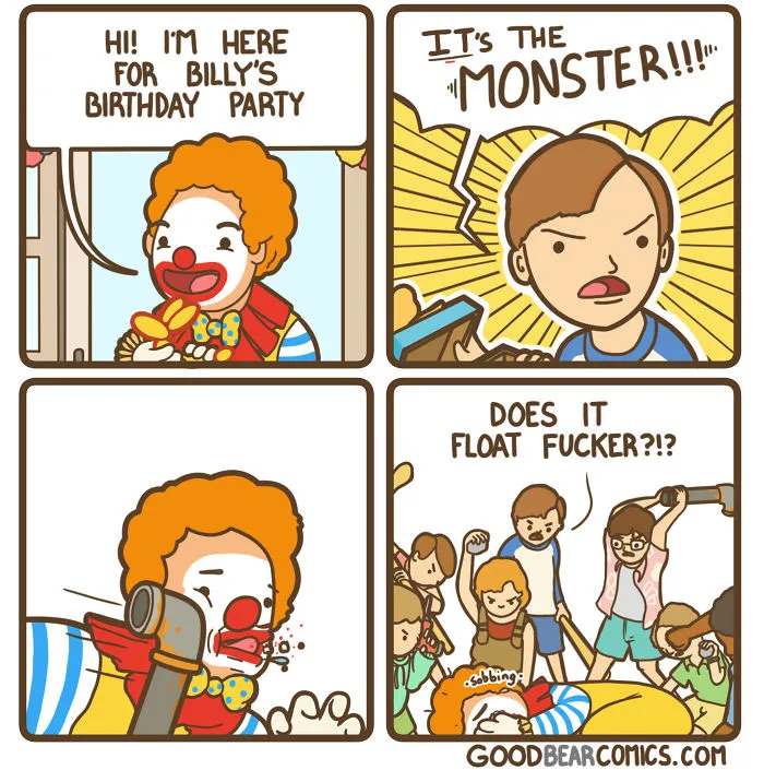 56 Brutally Hilarious 'Good Bear Comics' For People Who Like Dark Humor