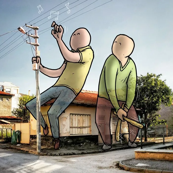 I’m An Architect Who Illustrates The Secret Life Of Giants In The Streets Of Turkish Cities