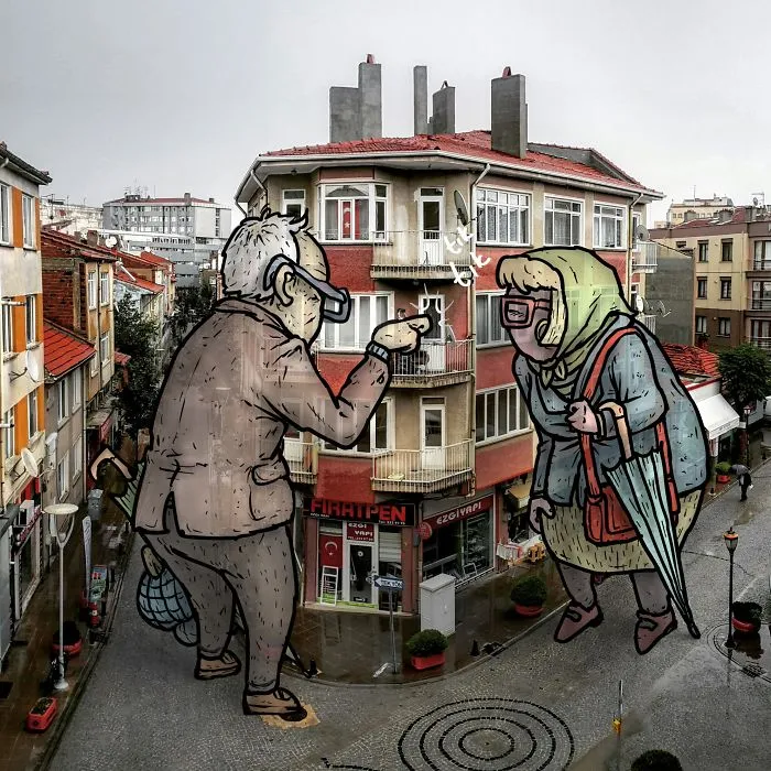 I’m An Architect Who Illustrates The Secret Life Of Giants In The Streets Of Turkish Cities