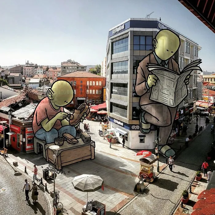 I’m An Architect Who Illustrates The Secret Life Of Giants In The Streets Of Turkish Cities