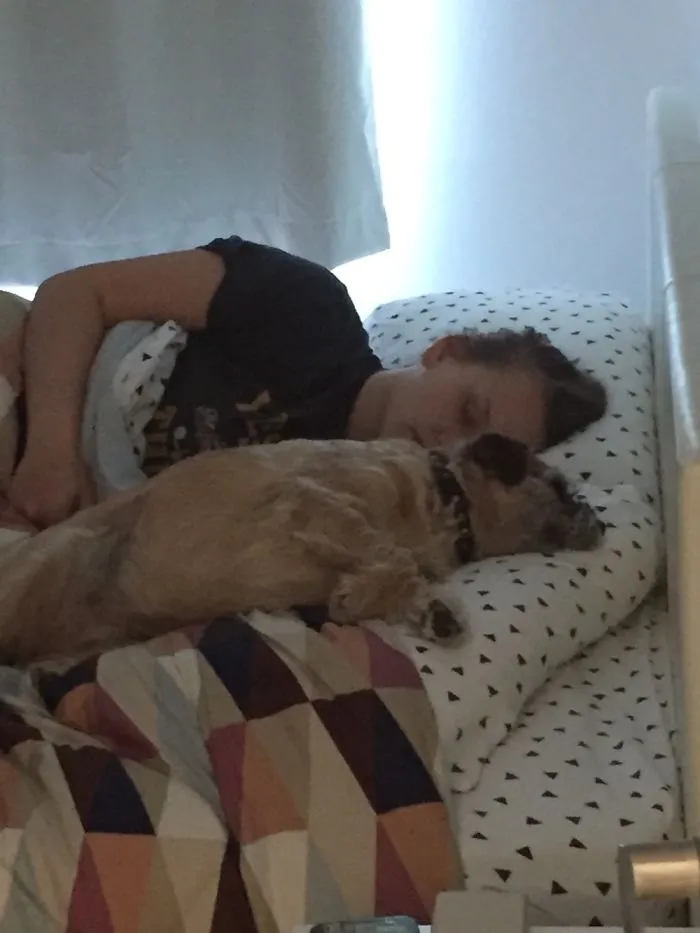 Lulu ( And Her Big Sister......sleeping In
