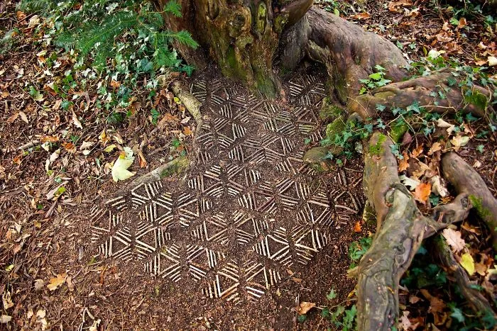 Este artista pasa horas colocando objetos naturales para crear increíbles mandalas y que tú los encuentres