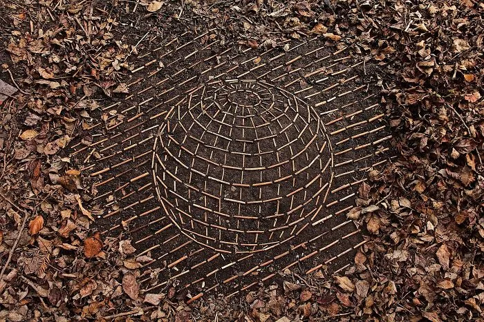 Este artista pasa horas colocando objetos naturales para crear increíbles mandalas y que tú los encuentres