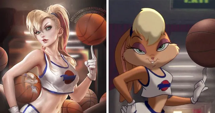 Artists Reimagine Non-Human Cartoon Characters As Humans, And The Results Are Absolutely Awesome
