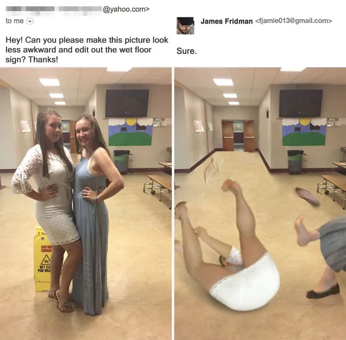 Photoshop Troll Who Takes Photo Requests Too Literally Strikes Again