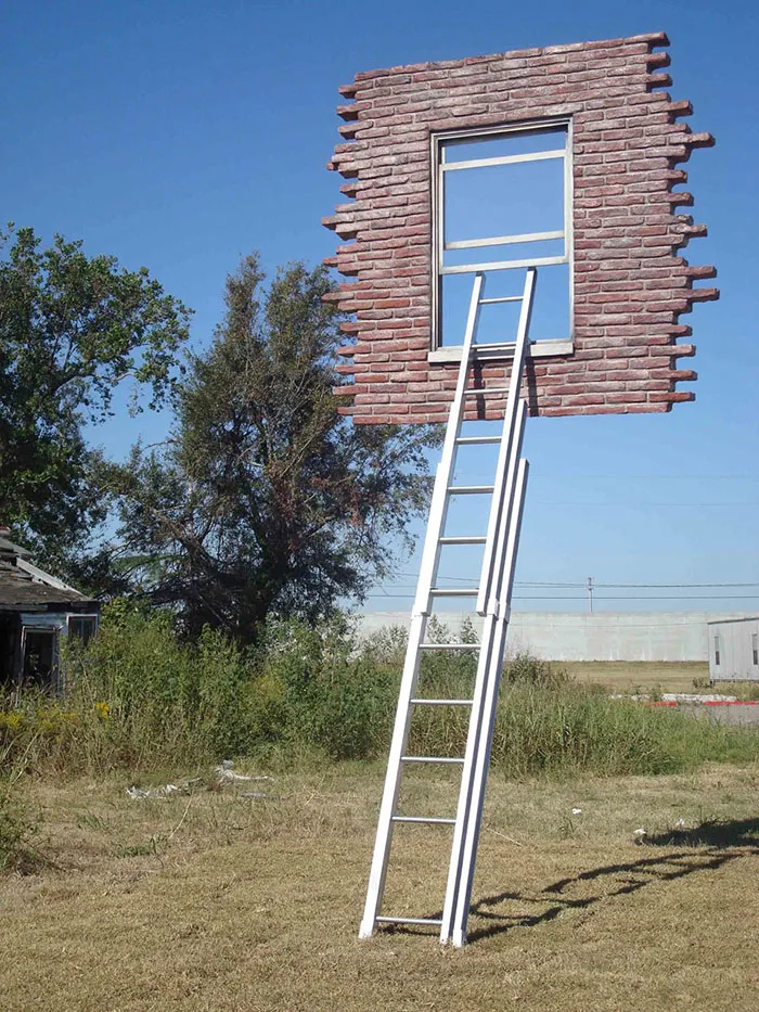 Ventana Con Escalera / Demasiado Tarde Para Ayudar, Leandro Erlich