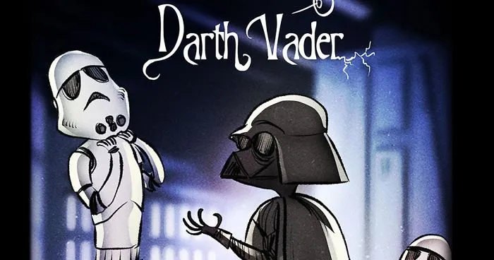 I Illustrate What Would Happen If Tim Burton Directed Star Wars Movies