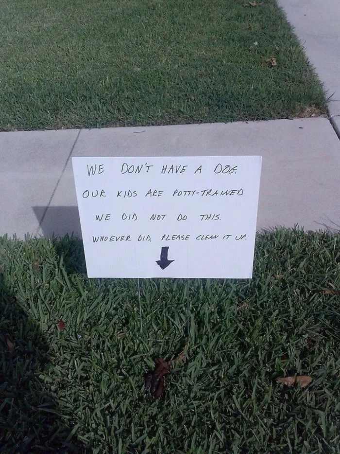 My Friends Dad Got Sick Of His Neighbors Not Cleaning Up Their Dog Poop