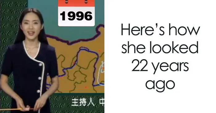 Chinese Weather Woman Stuns The World By Not Aging For 22 Years On Screen, And Here's The Proof