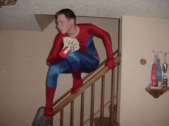Mi primer trabajo, como Spiderman en fiestas infantiles