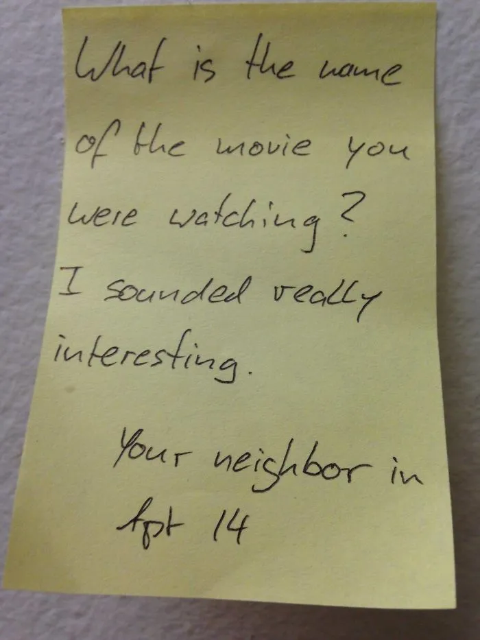 I Think My Neighbor Wins 2014's Passive Agressive Award