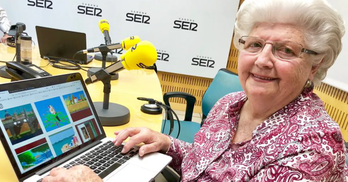 Esta abuela española de 87 años usa Microsoft Paint de una forma que sorprendería incluso a sus desarrolladores