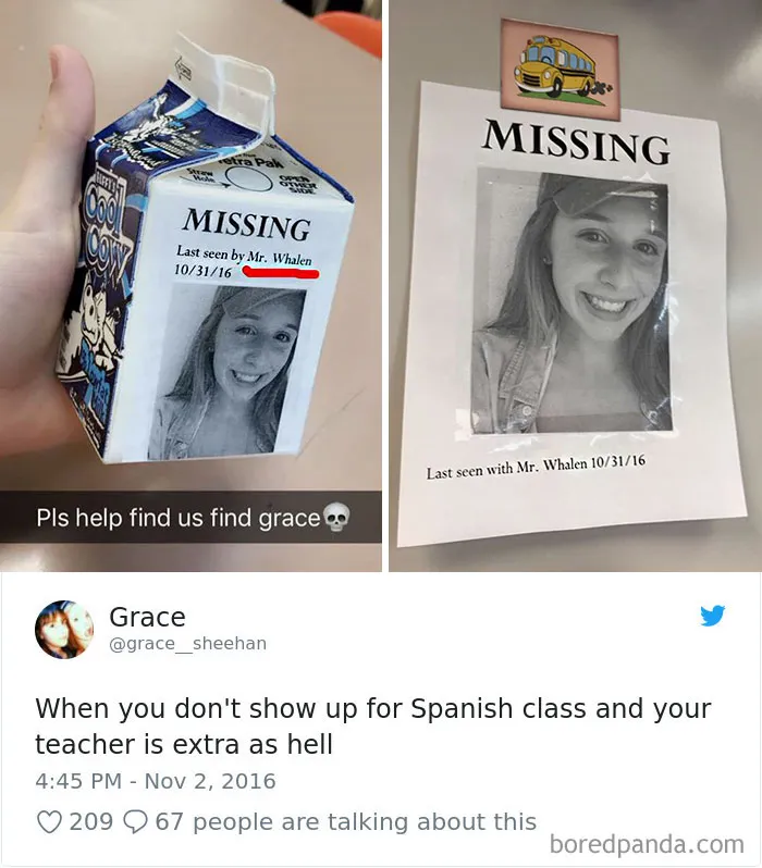 When You Don't Show Up For Spanish Class And Your Teacher Is Extra As Hell