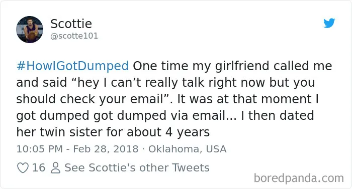 123 Times People Got Dumped In The Most Surprising Ways
