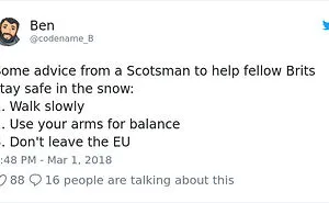 Internet Can't Stop Laughing At Brits Who Are In Absolute Chaos Because Of A Little Snow