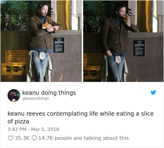 The Internet Can't Stop Laughing At Keanu Reeves Doing Things (26 Pics)