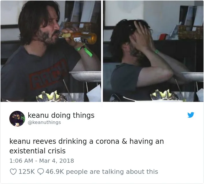 The Internet Can't Stop Laughing At Keanu Reeves Doing Things (26 Pics)
