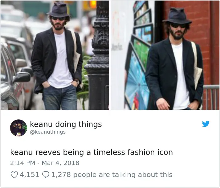 The Internet Can't Stop Laughing At Keanu Reeves Doing Things (26 Pics)