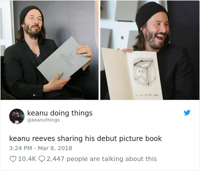 The Internet Can't Stop Laughing At Keanu Reeves Doing Things (26 Pics)