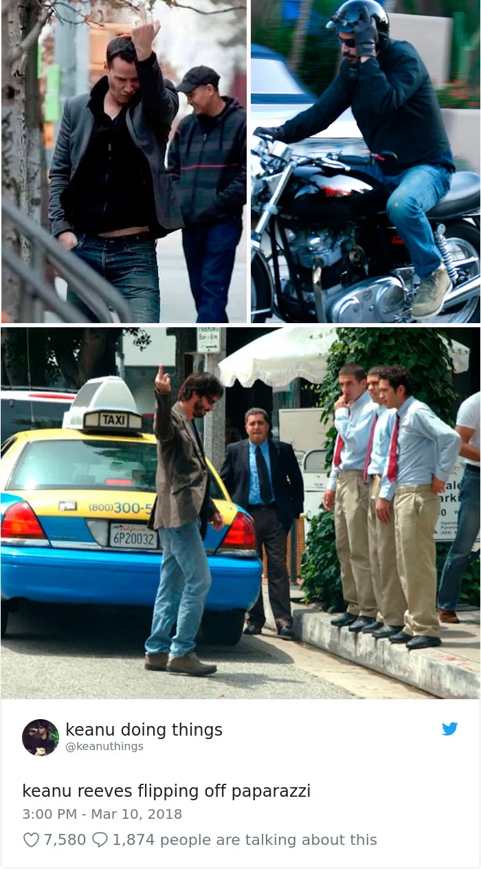 The Internet Can't Stop Laughing At Keanu Reeves Doing Things (26 Pics)