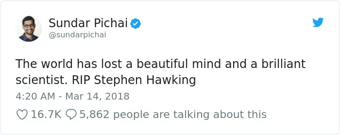 Stephen Hawking Dies At 76, And Here's How The Internet Responds