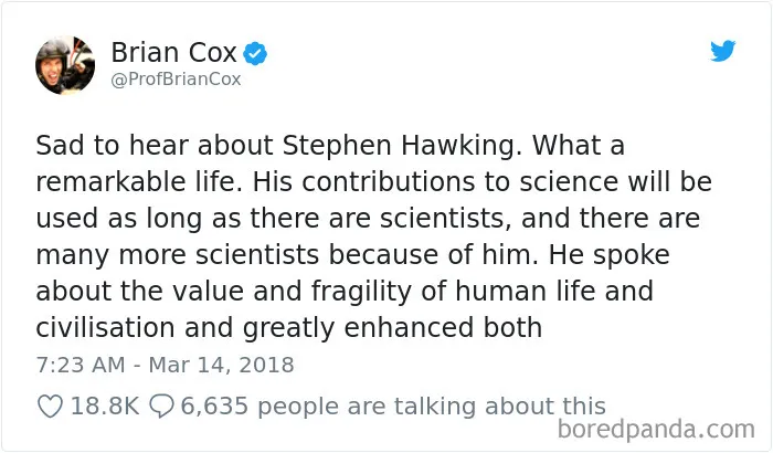 Stephen Hawking Dies At 76, And Here's How The Internet Responds