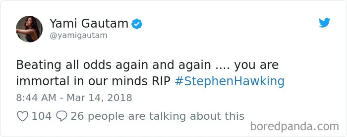Stephen Hawking Dies At 76, And Here's How The Internet Responds