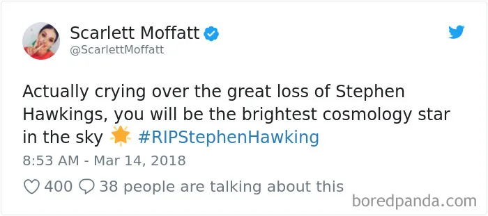 Stephen Hawking Dies At 76, And Here's How The Internet Responds