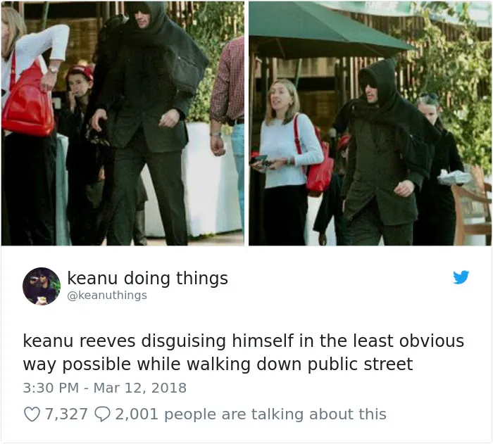 The Internet Can't Stop Laughing At Keanu Reeves Doing Things (26 Pics)