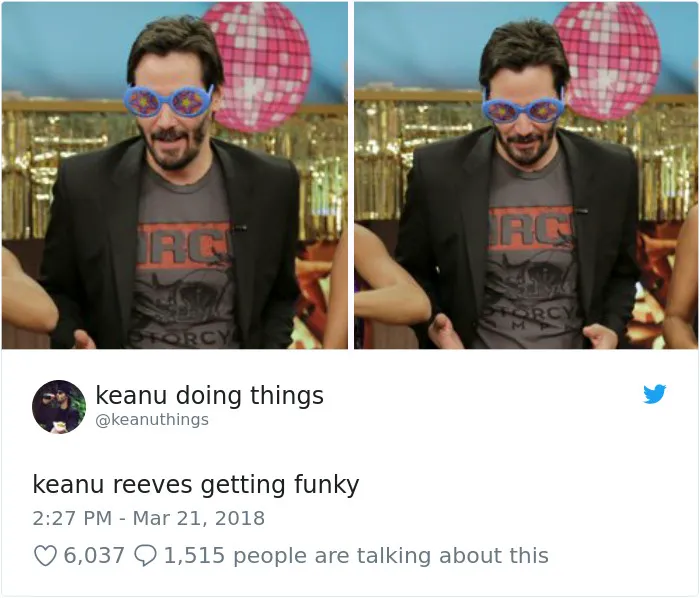 Keanu siendo funky