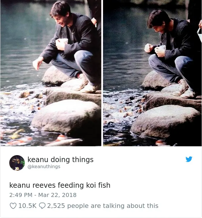 The Internet Can't Stop Laughing At Keanu Reeves Doing Things (26 Pics)