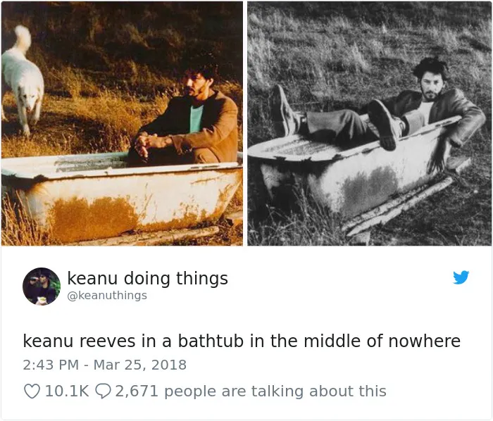 The Internet Can't Stop Laughing At Keanu Reeves Doing Things (26 Pics)