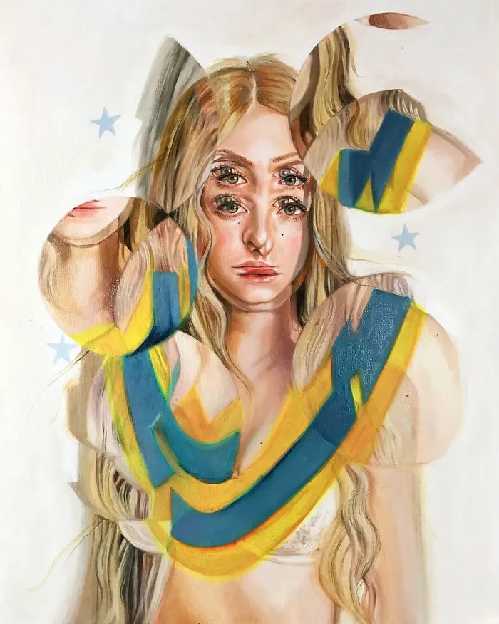 After Having A Heart Attack I Started Painting These Portraits That Will Make You Dizzy
