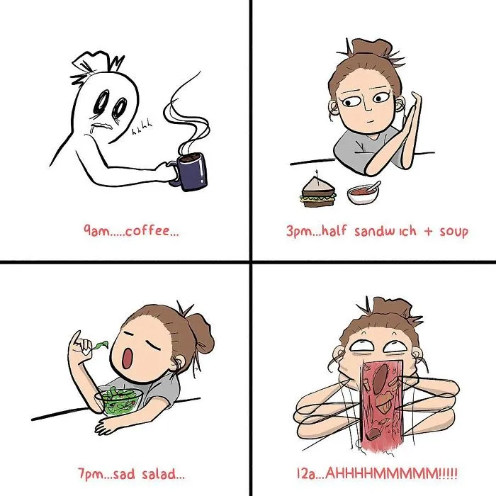 Artist Illustrates Everyday Life With Her Boyfriend And A Cat In 42 Funny Comics