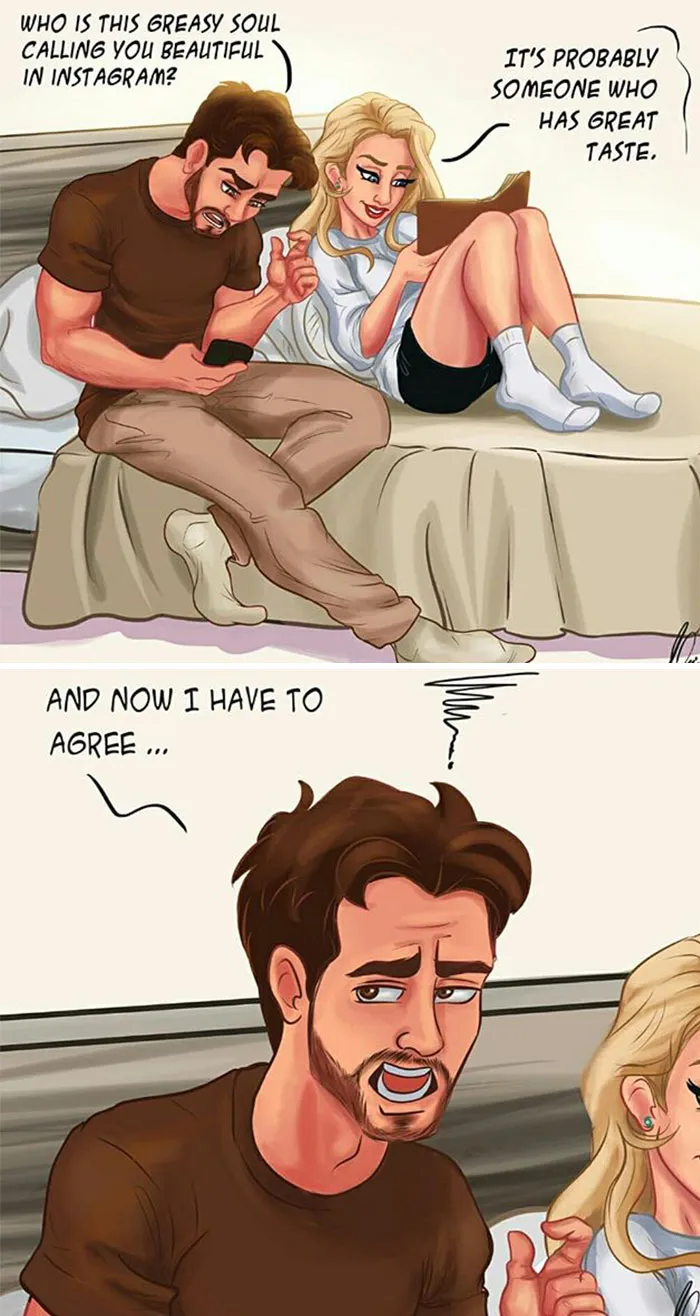 36 Comics About Couple's Everyday Life That Perfectly Sum Up What Every Long-Term Relationship Is Like