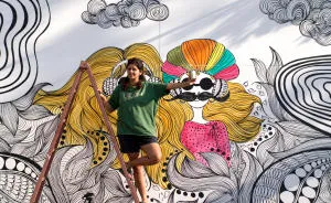 I Made This 3d Zentangle Art Installation In Which People Took Selfies Like Crazy