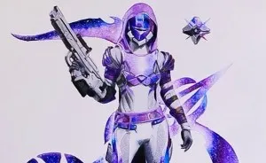 I Draw Nebula Themed Fan Art Using Coloured Pencils