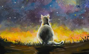 I Painted A Lonely Cat For My Son