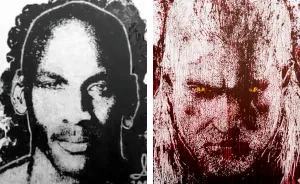 I Make This Action Painting Portraits Using Balls And Other Stuff