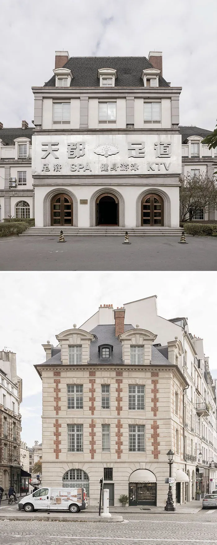 Arriba: China / Abajo: París