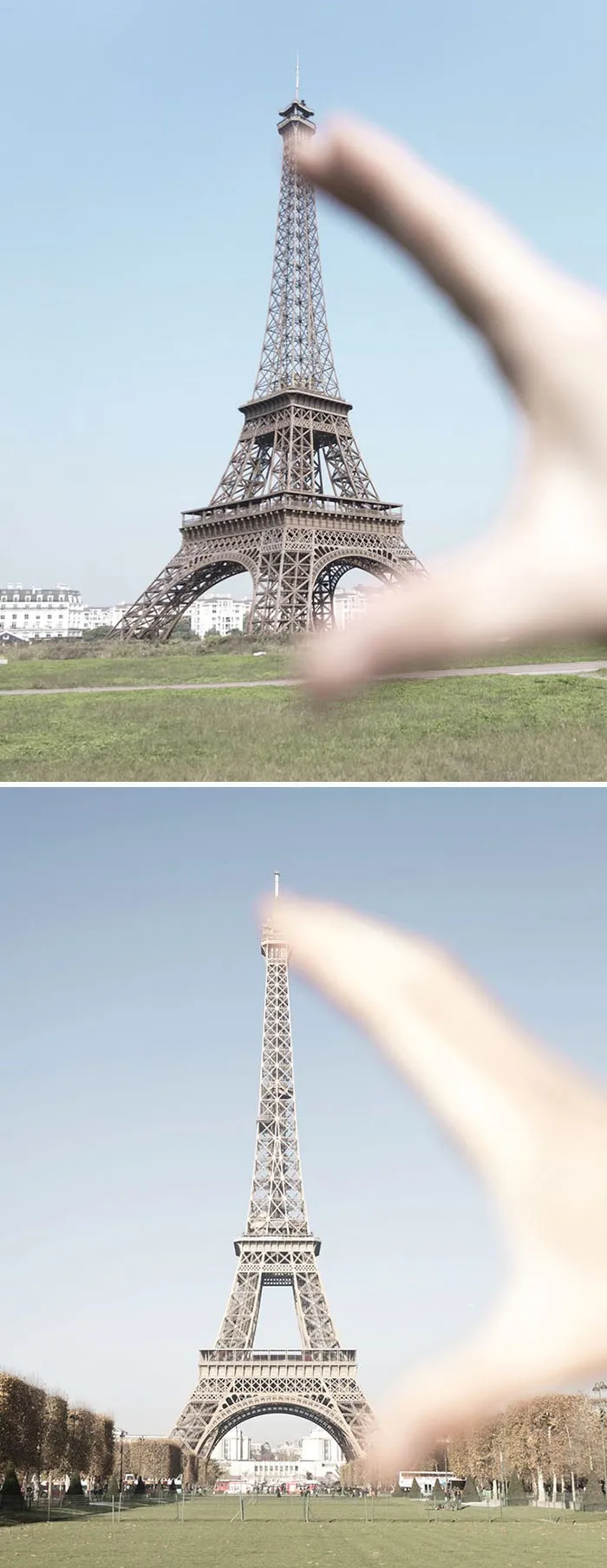 Arriba: China / Abajo: París
