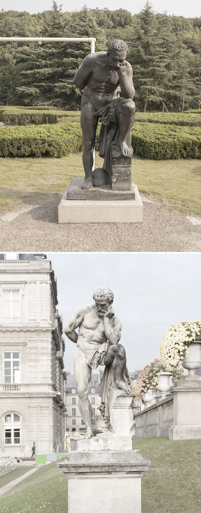 Arriba: China / Abajo: París