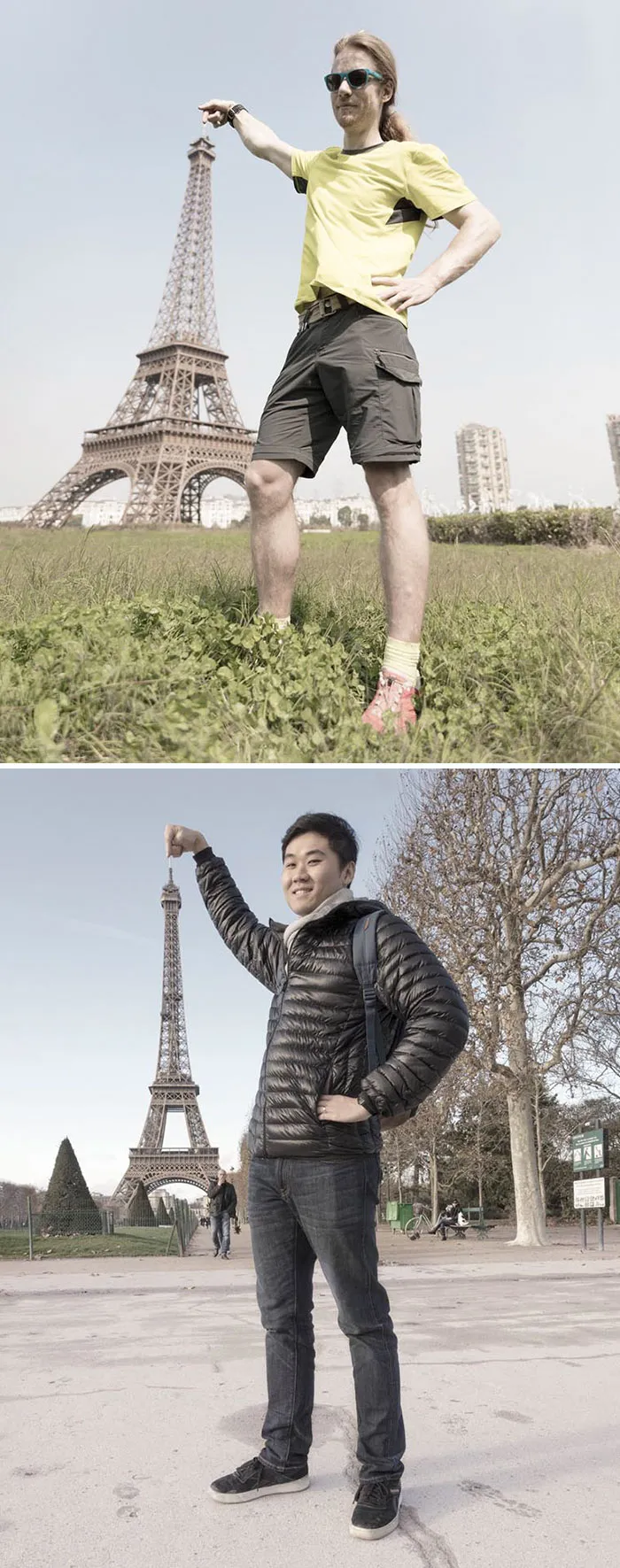 Arriba: China / Abajo: París